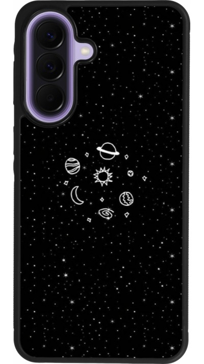 Coque Samsung Galaxy A57 5G - Silicone rigide noir Space Doodle