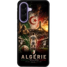 Coque Samsung Galaxy A57 5G - Silicone rigide noir Football Algérie splash 2026