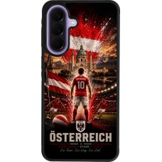 Coque Samsung Galaxy A57 5G - Silicone rigide noir Football Autriche splash 2026