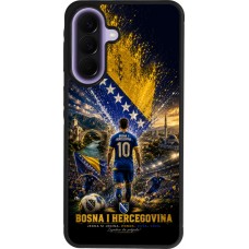 Coque Samsung Galaxy A57 5G - Silicone rigide noir Football Bosnie-Herzégovine splash 2026