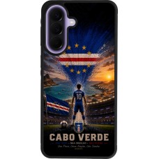 Coque Samsung Galaxy A57 5G - Silicone rigide noir Football Cap-Vert splash 2026