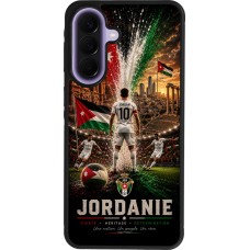 Coque Samsung Galaxy A57 5G - Silicone rigide noir Football Jordanie splash 2026
