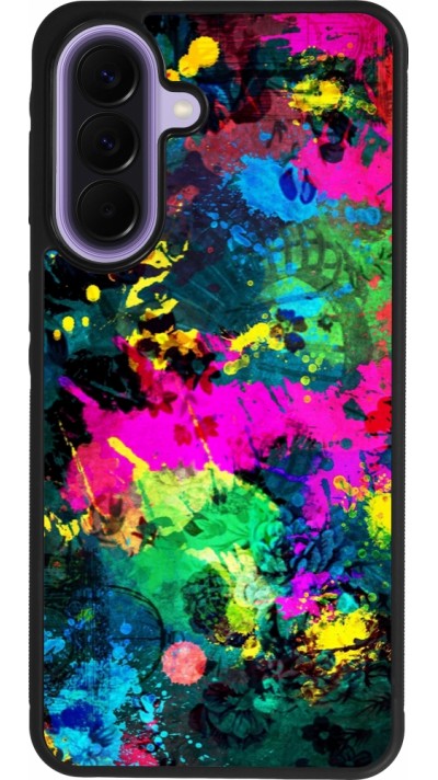 Coque Samsung Galaxy A57 5G - Silicone rigide noir Splash paint