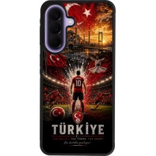 Coque Samsung Galaxy A57 5G - Silicone rigide noir Football Turquie splash 2026