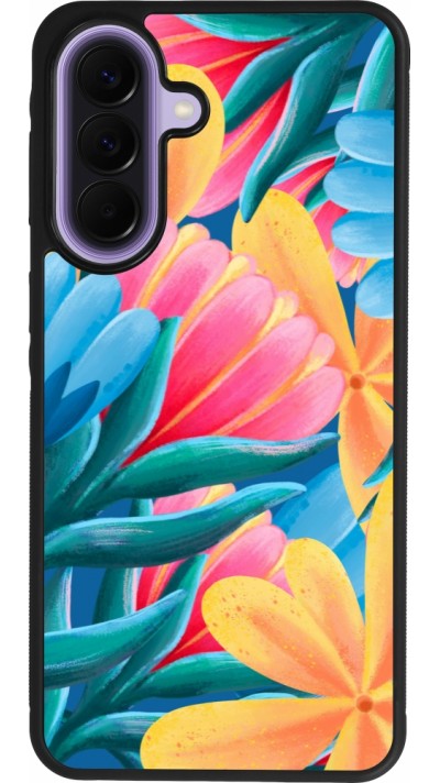 Coque Samsung Galaxy A57 5G - Silicone rigide noir Spring 23 colorful flowers