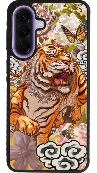 Coque Samsung Galaxy A57 5G - Silicone rigide noir Spring 23 japanese tiger
