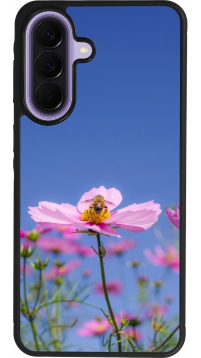 Coque Samsung Galaxy A57 5G - Silicone rigide noir Bee on a flower Spring 2026