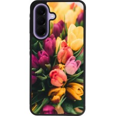 Coque Samsung Galaxy A57 5G - Silicone rigide noir Bouquet of tulips Spring 2026