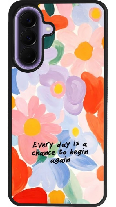 Coque Samsung Galaxy A57 5G - Silicone rigide noir Every day is a chance Spring 2026
