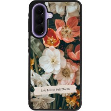 Coque Samsung Galaxy A57 5G - Silicone rigide noir Full Bloom Spring 2026