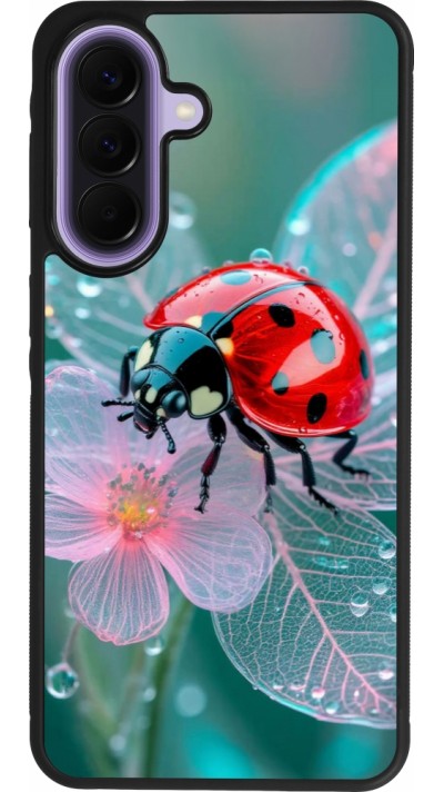 Coque Samsung Galaxy A57 5G - Silicone rigide noir Ladybird in bloom Spring 2026