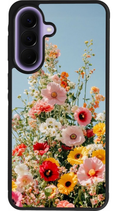 Coque Samsung Galaxy A57 5G - Silicone rigide noir Spring flowers Spring 2026