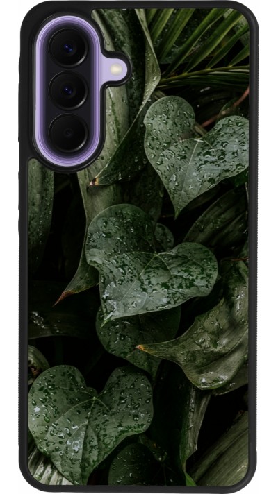 Coque Samsung Galaxy A57 5G - Silicone rigide noir Spring 23 fresh plants