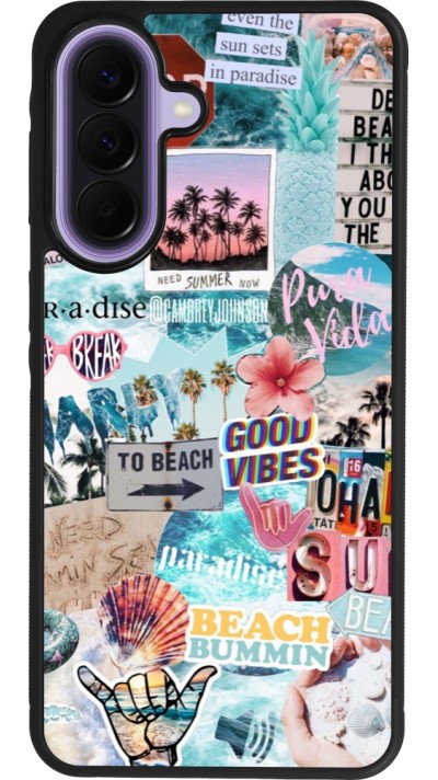 Coque Samsung Galaxy A57 5G - Silicone rigide noir Summer 20 collage