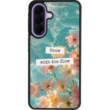 Coque Samsung Galaxy A57 5G - Silicone rigide noir Summer 2025 Grow with the flow