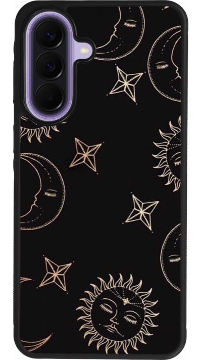 Coque Samsung Galaxy A57 5G - Silicone rigide noir Suns and Moons