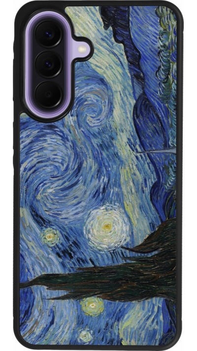 Coque Samsung Galaxy A57 5G - Silicone rigide noir Tableau art - La Nuit étoilée - Van Gogh