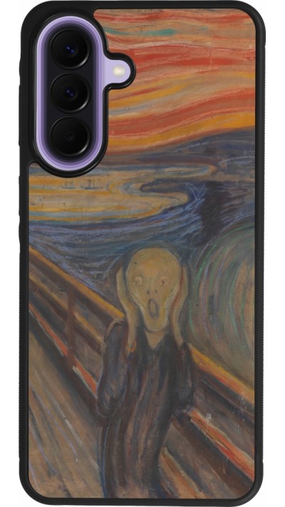 Coque Samsung Galaxy A57 5G - Silicone rigide noir Tableau art - Le Cri - Edvard Munch