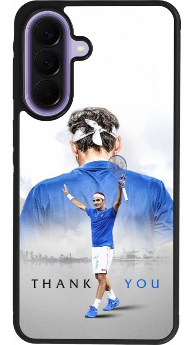 Coque Samsung Galaxy A57 5G - Silicone rigide noir Thank you Roger