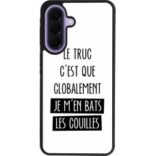 Coque Samsung Galaxy A57 5G - Silicone rigide noir Le truc globalement bats les couilles