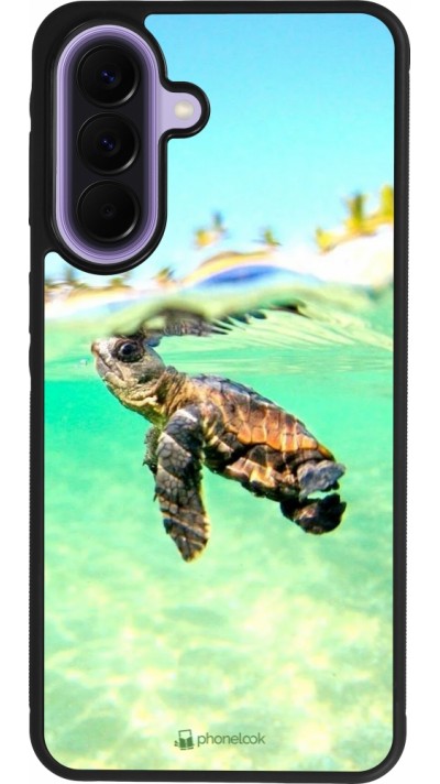 Coque Samsung Galaxy A57 5G - Silicone rigide noir Turtle Underwater