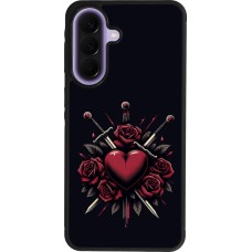 Samsung Galaxy A57 5G Case Hülle - Silikon schwarz Valentine 2024 gothic love