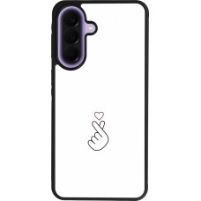 Coque Samsung Galaxy A57 5G - Silicone rigide noir Valentine 2024 heat by Millennials