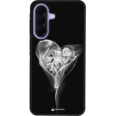 Coque Samsung Galaxy A57 5G - Silicone rigide noir Valentine 2022 Black Smoke