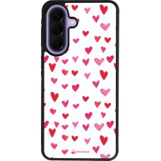 Coque Samsung Galaxy A57 5G - Silicone rigide noir Valentine 2022 Many pink hearts