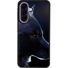 Coque Samsung Galaxy A57 5G - Silicone rigide noir Wolf Shape