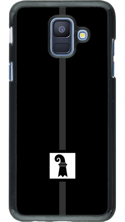 Samsung Galaxy A6 Case Hülle - Kanton BS schwarz