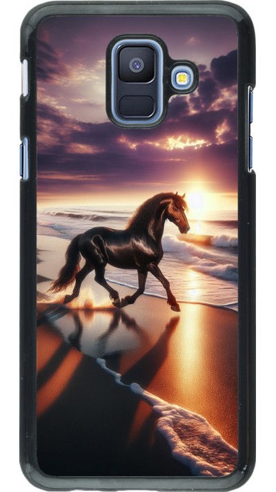 Samsung Galaxy A6 Case Hülle - Pferd majestätisch Strand