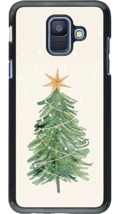 Coque Samsung Galaxy A6 - Christmas 25 Sketch Tree
