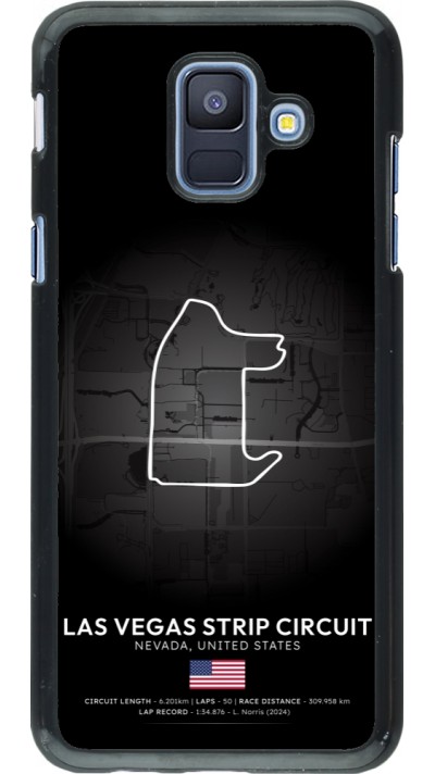 Samsung Galaxy A6 Case Hülle - F1 Track 2025 Las Vegas