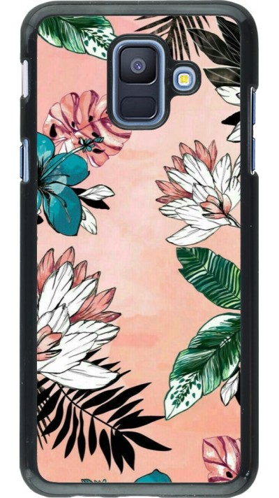 Samsung Galaxy A6 Case Hülle - Flowers Artprint