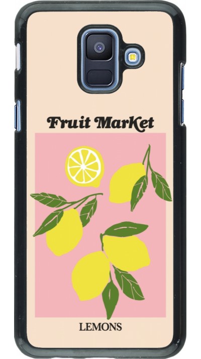 Coque Samsung Galaxy A6 - Fruit market lemons 2026