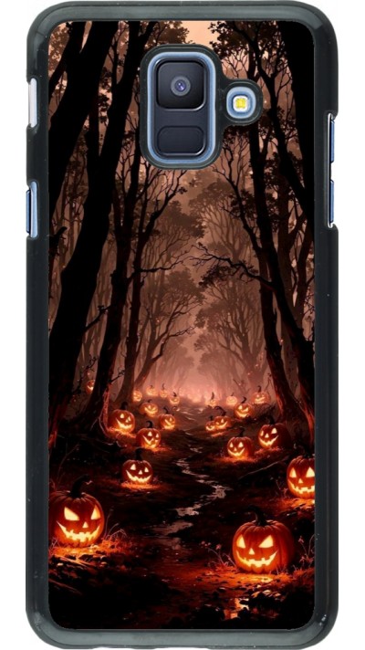 Samsung Galaxy A6 Case Hülle - Halloween 2025 Road of Terrifying Pumpkins