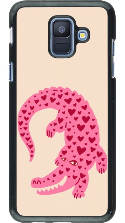 Coque Samsung Galaxy A6 - Pink crocodile 2026