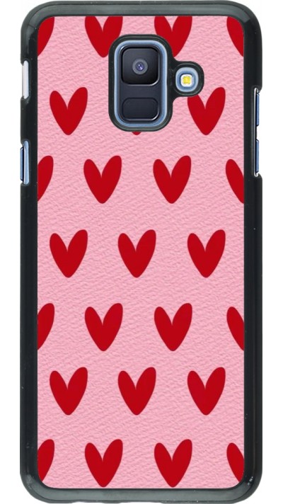 Samsung Galaxy A6 Case Hülle - Saint Valentines Day 26 Pattern heart