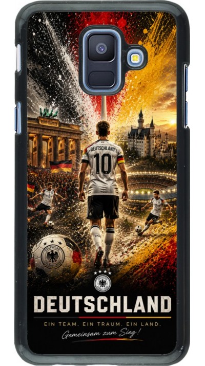 Samsung Galaxy A6 Case Hülle - Fussball Deutschland splash 2026