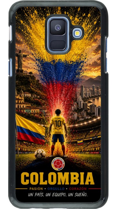 Samsung Galaxy A6 Case Hülle - Fussball Kolumbien splash 2026