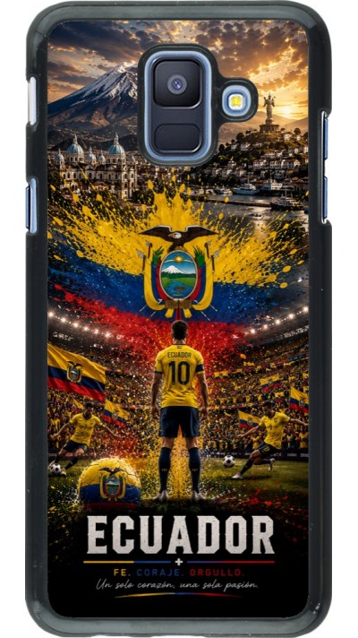 Samsung Galaxy A6 Case Hülle - Fussball Ecuador splash 2026
