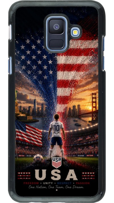 Samsung Galaxy A6 Case Hülle - Fussball Vereinigten Staaten splash 2026