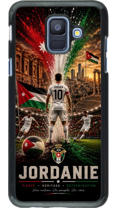 Samsung Galaxy A6 Case Hülle - Fussball Jordanien splash 2026