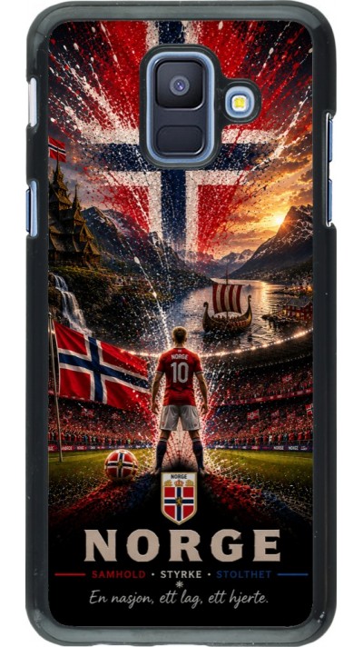 Samsung Galaxy A6 Case Hülle - Fussball Norwegen splash 2026