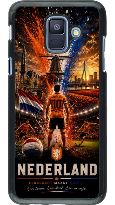 Samsung Galaxy A6 Case Hülle - Fussball Niederlande splash 2026