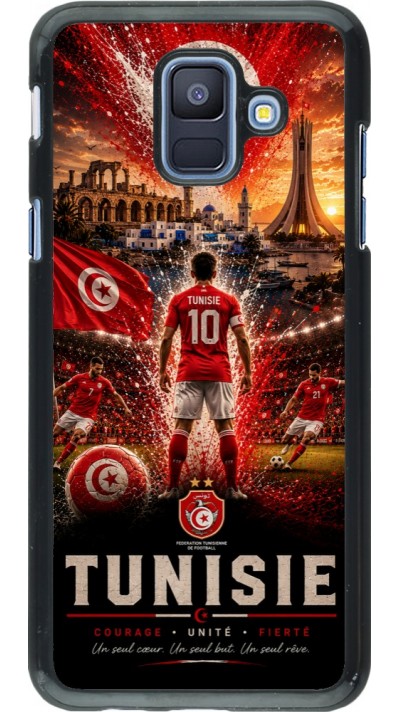 Samsung Galaxy A6 Case Hülle - Fussball Tunesien splash 2026