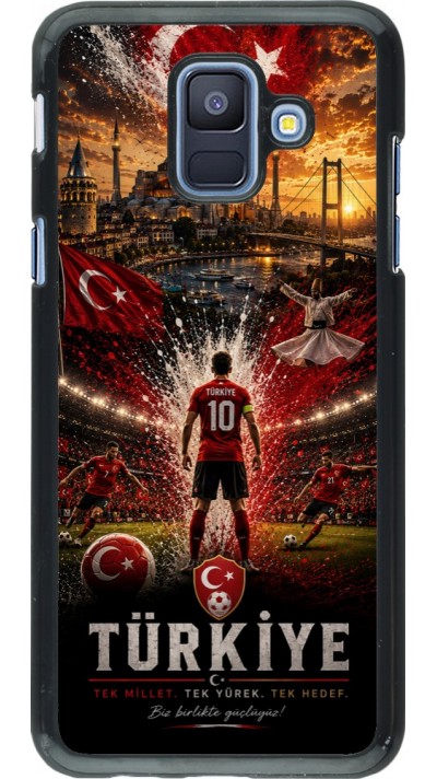 Samsung Galaxy A6 Case Hülle - Fussball Türkei splash 2026