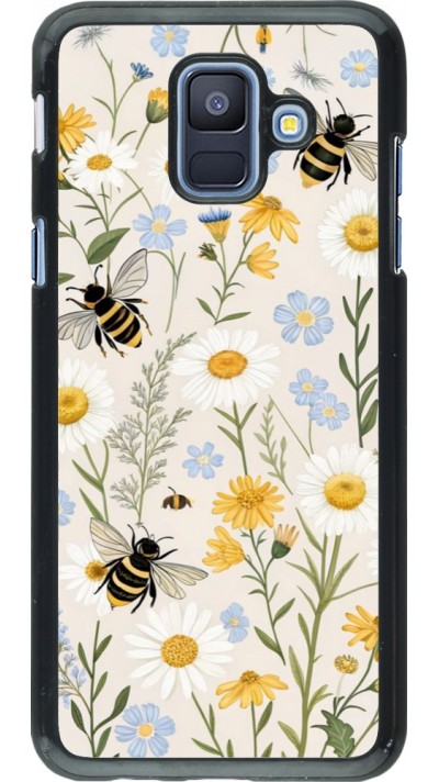 Samsung Galaxy A6 Case Hülle - Pattern bees Spring 2026