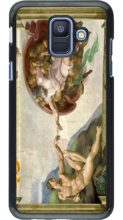 Coque Samsung Galaxy A6 - Tableau art - La Création d’Adam - Michel-Ange